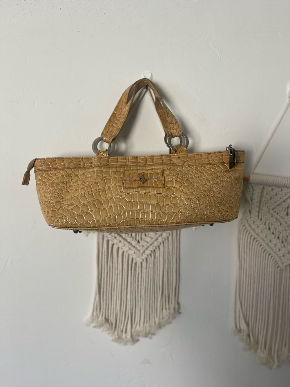 Baby Phat Vintage Crocodile Embossed Handbag Y2K